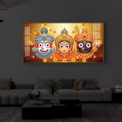 Jai Jagannath Modern Luxury Backlight Horizontal Wall Art