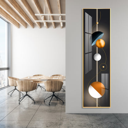 Circular Radiance Premium Acrylic Vertical Wall Art