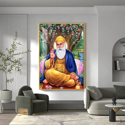 Meditative Guru Ji Premium Vertical Acrylic Wall Art