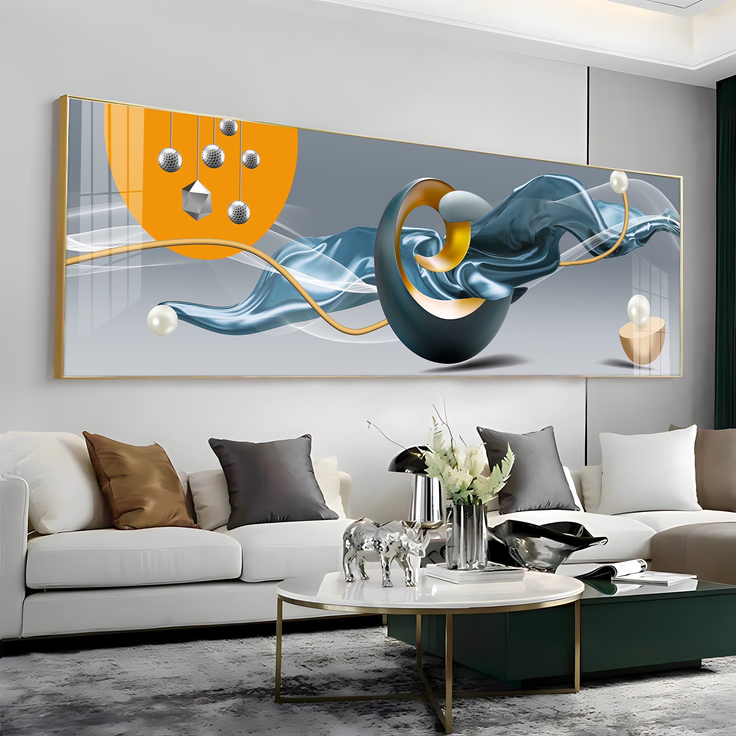 Auspicious Figures Premium Acrylic Horizontal Wall Art