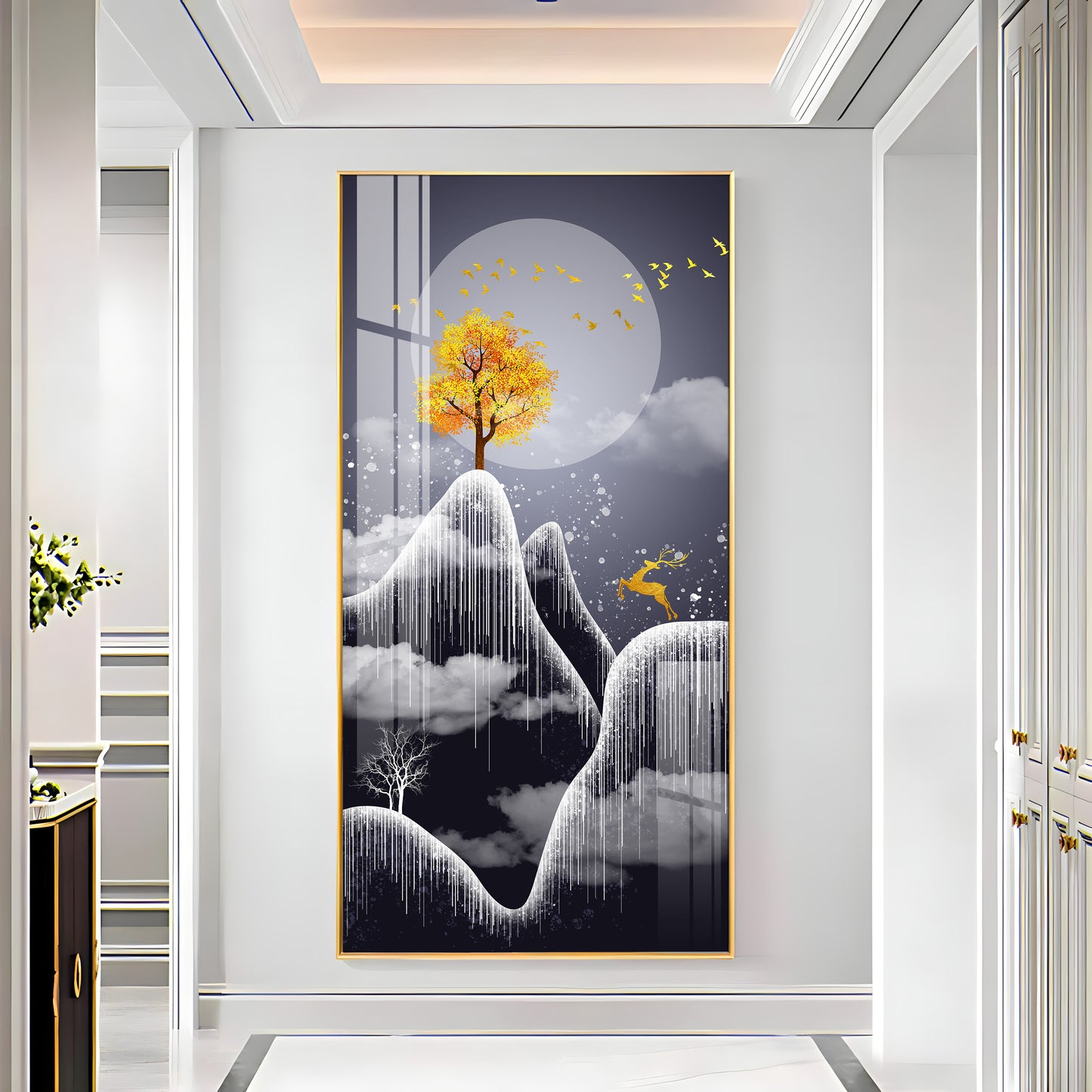 Freezy Nights Premium Acrylic Vertical Wall Art