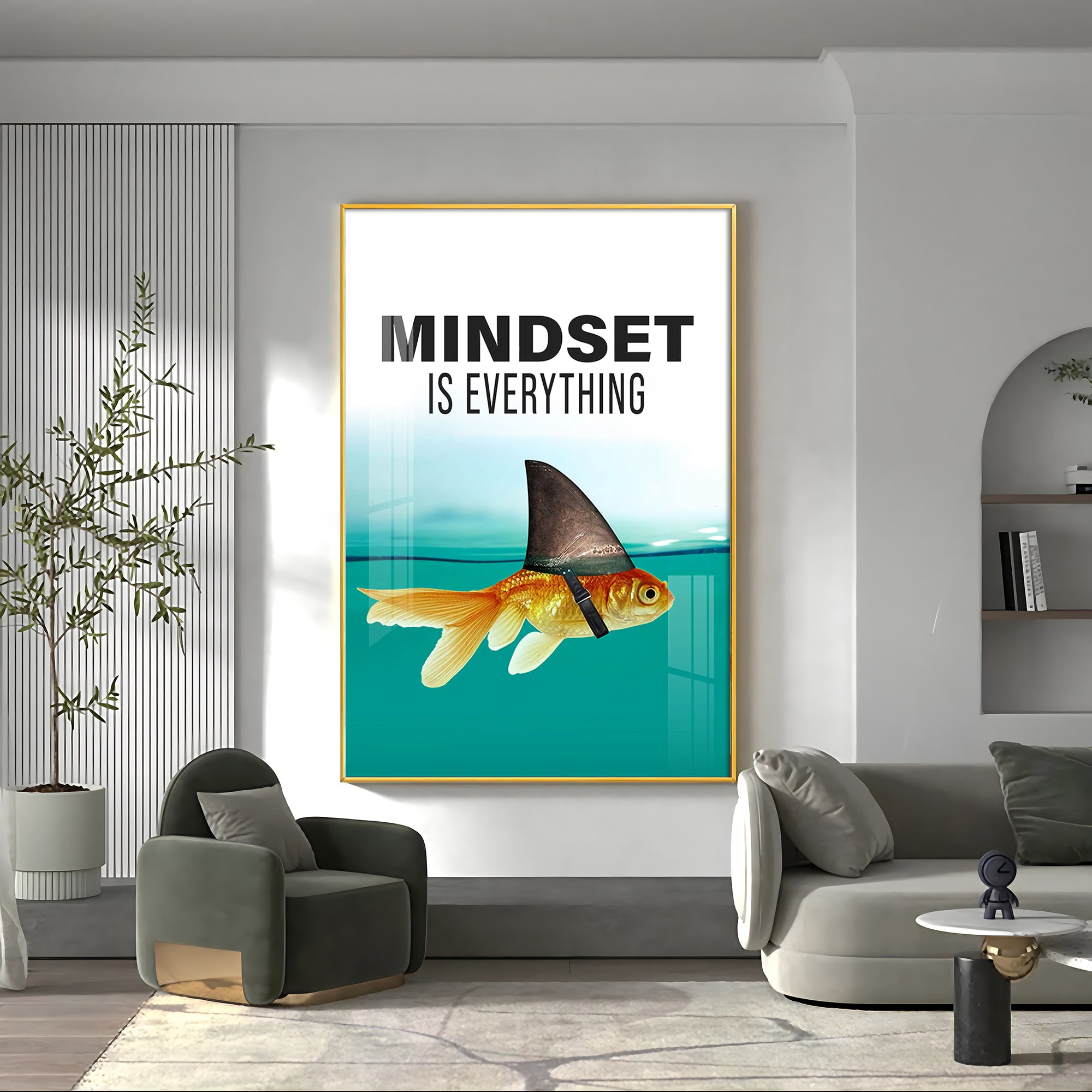 Mindset Is Everything Premium Acrylic Vertical Wall Art