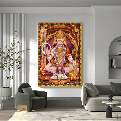 Hanuman's Blessing Premium Vertical Acrylic Wall Art