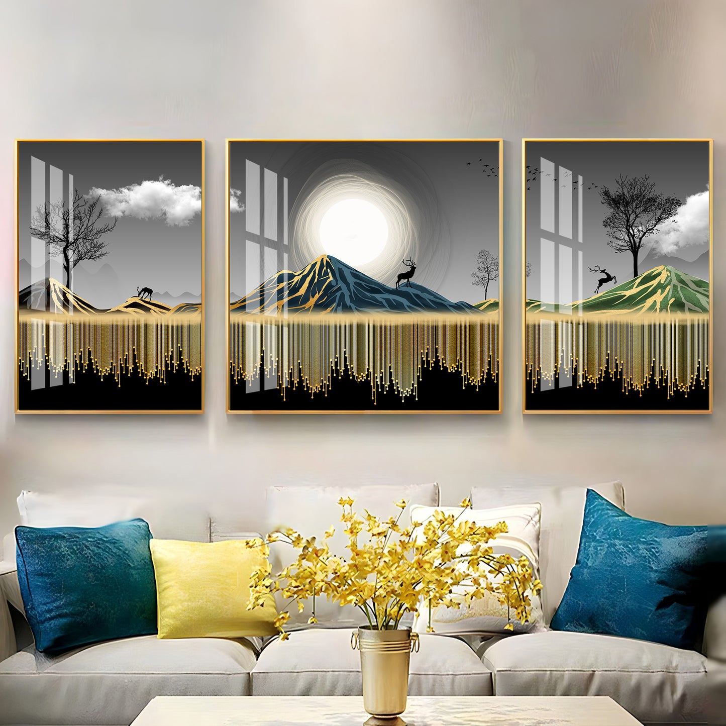 Scandinavian Art  Premium Acrylic Wall Art (Set of 3)