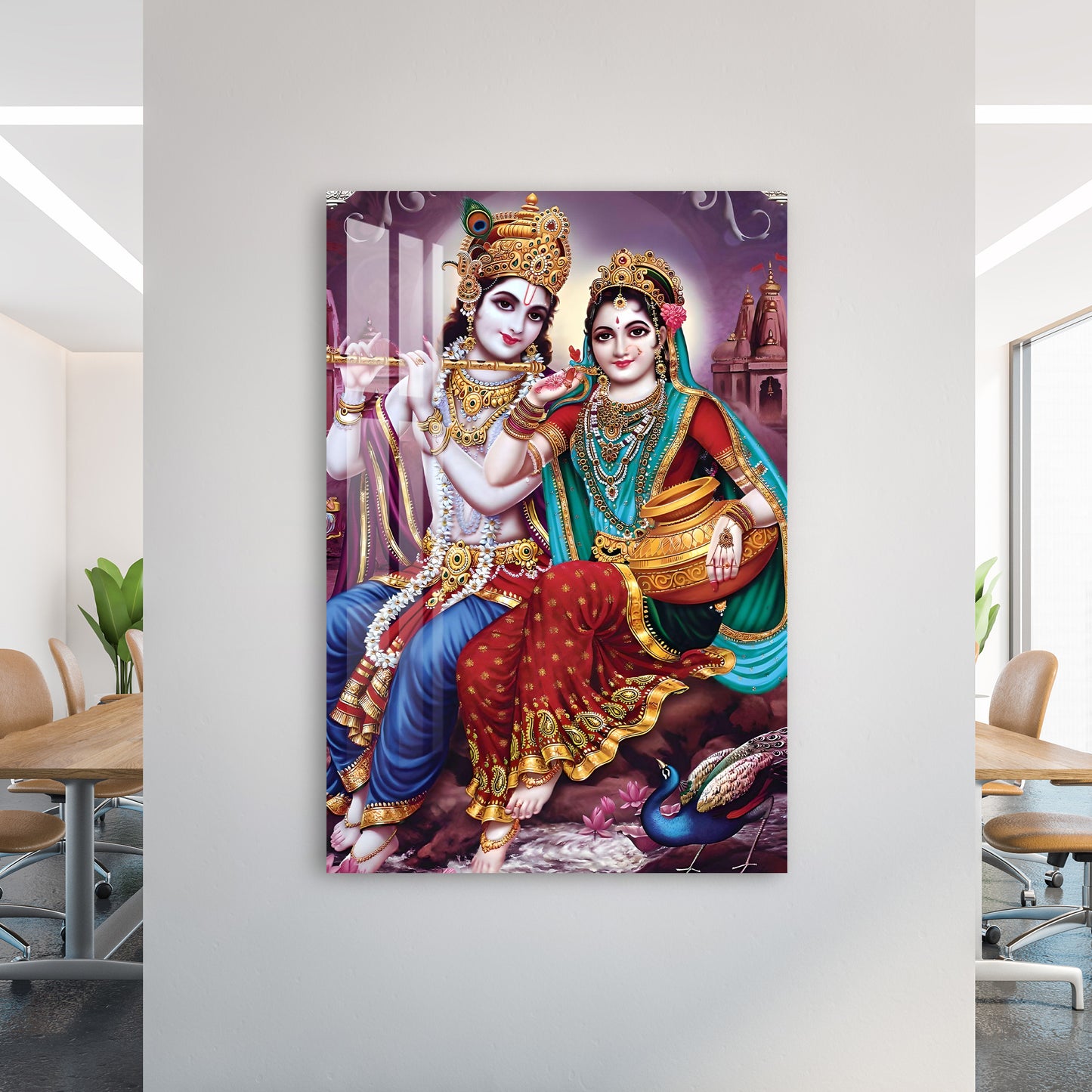 Radha Krishna Acrylic Wall Art