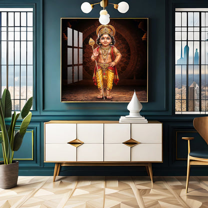 Bhagwan Murugan Ji Premium Acrylic Square Wall Art