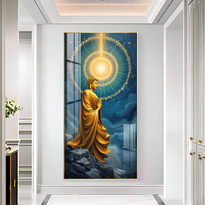 The Buddha's Haven Premium Acrylic Vertical Wall Art