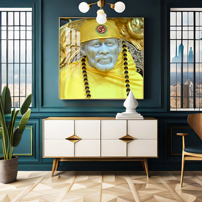 Jai Shree Sai Premium Acrylic Square Wall Art