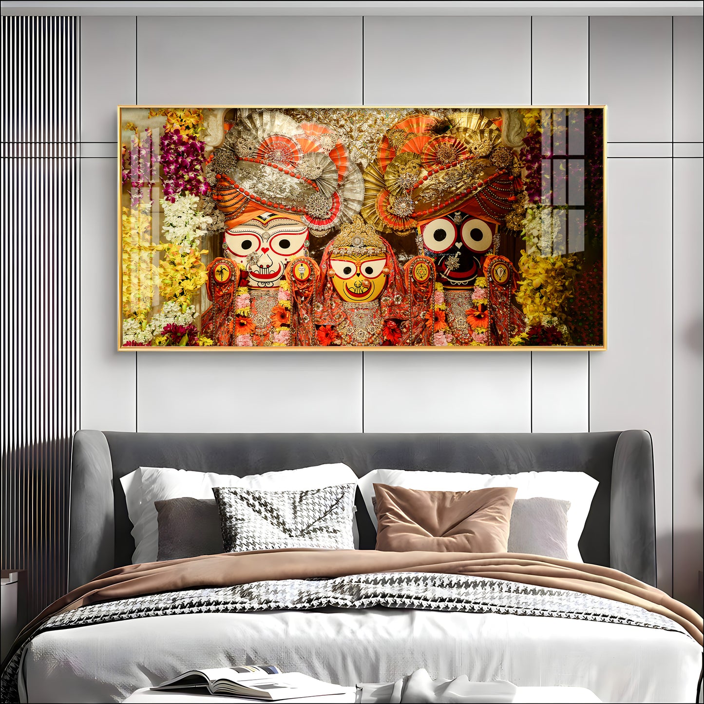 Shree Jagannatha Premium Acrylic Horizontal Wall Art