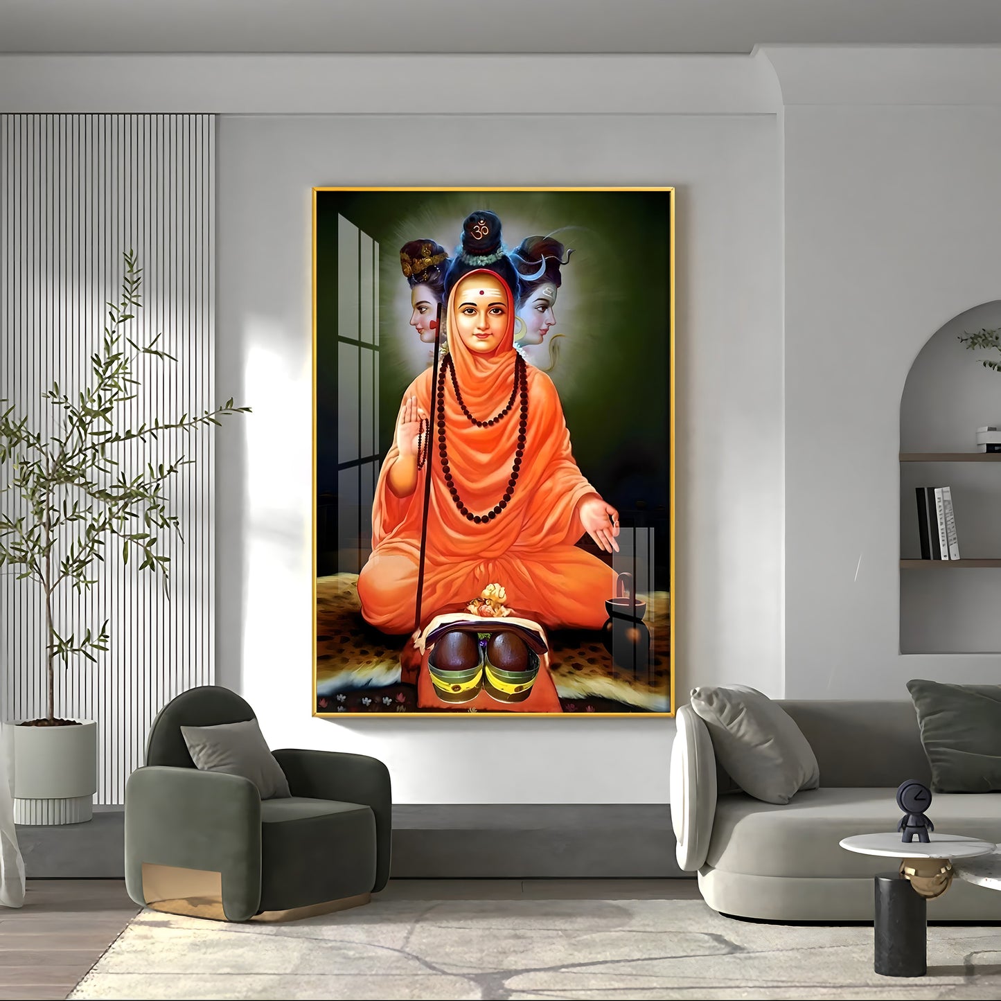 Portrait of Divine Authority Premium Vertical Acrylic Wall Art