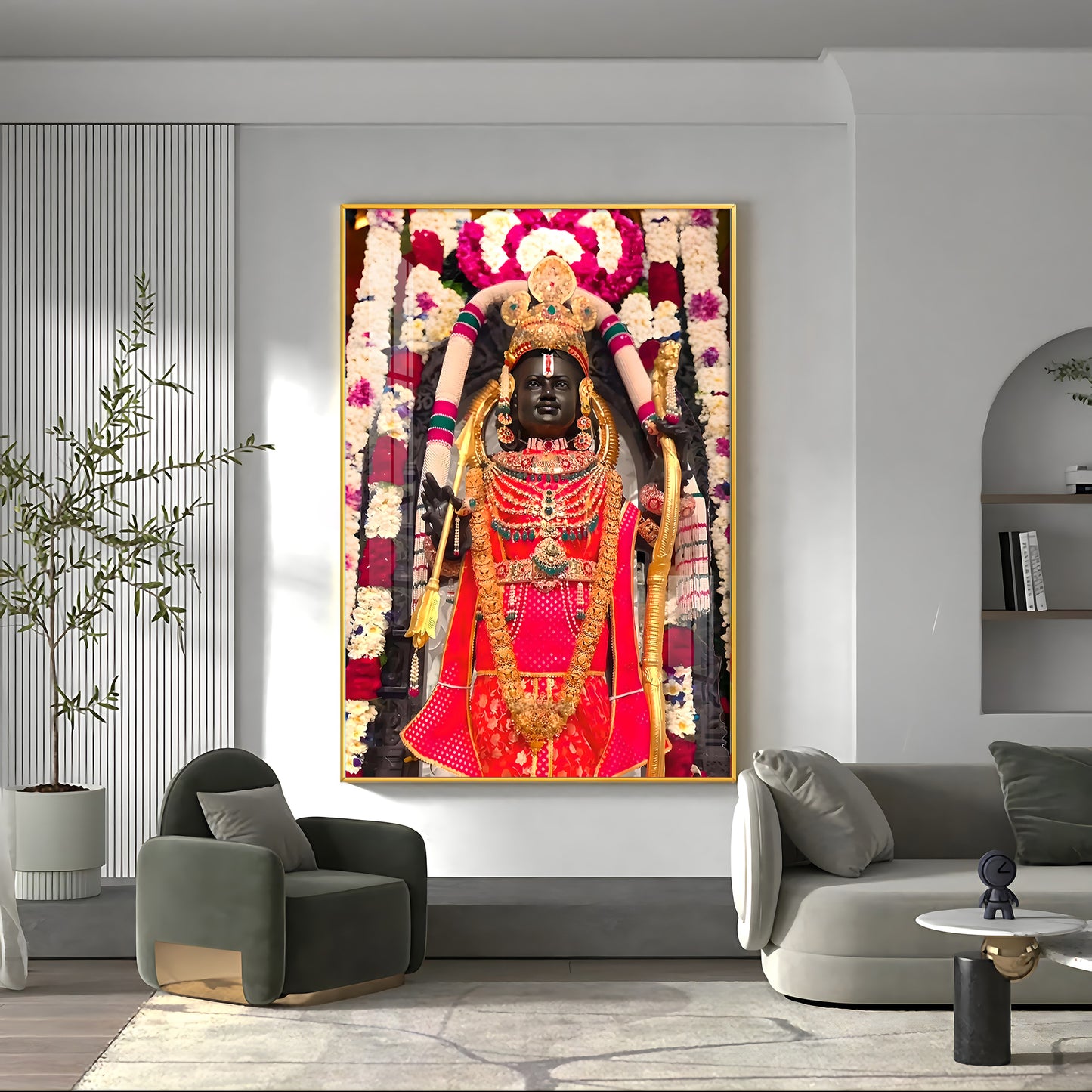 Ram Lalla Premium Acrylic Vertical Wall Art