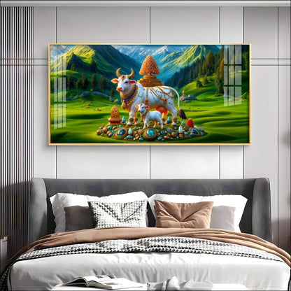 Nandi Shakti Premium Acrylic Horizontal Wall Art