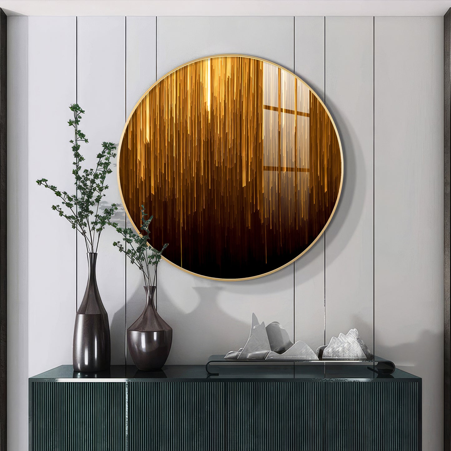 Opulent Sphere Premium Acrylic Round Wall Art