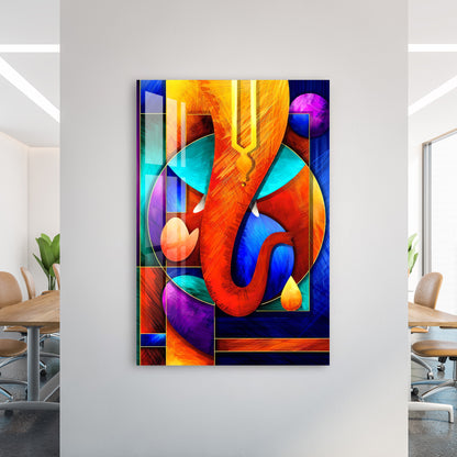 Vibrant Ganpati Acrylic Wall Art