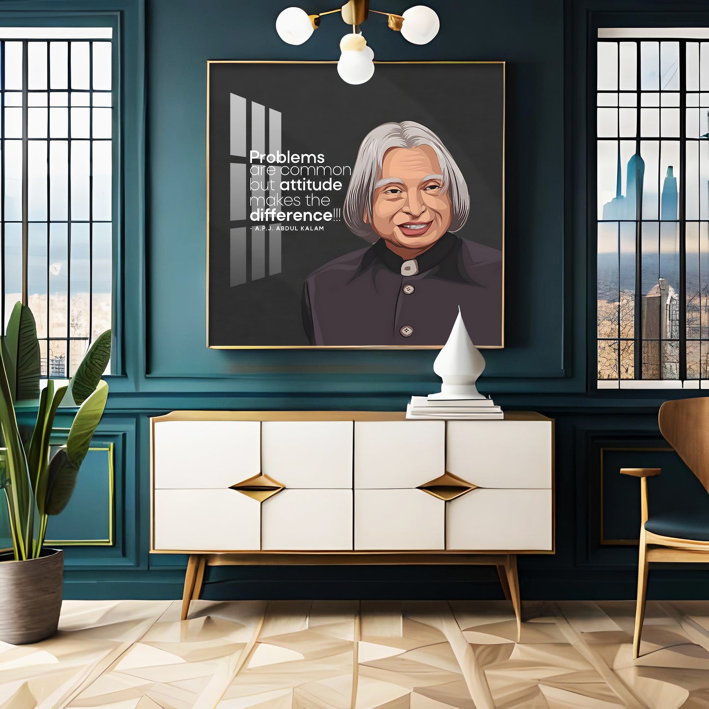 Dr. A.P.J  Abdul Kalam Premium Acrylic Square Wall Art