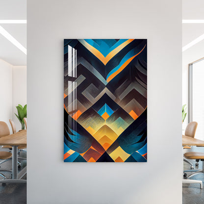 Geometric Abstraction Acrylic Wall Art