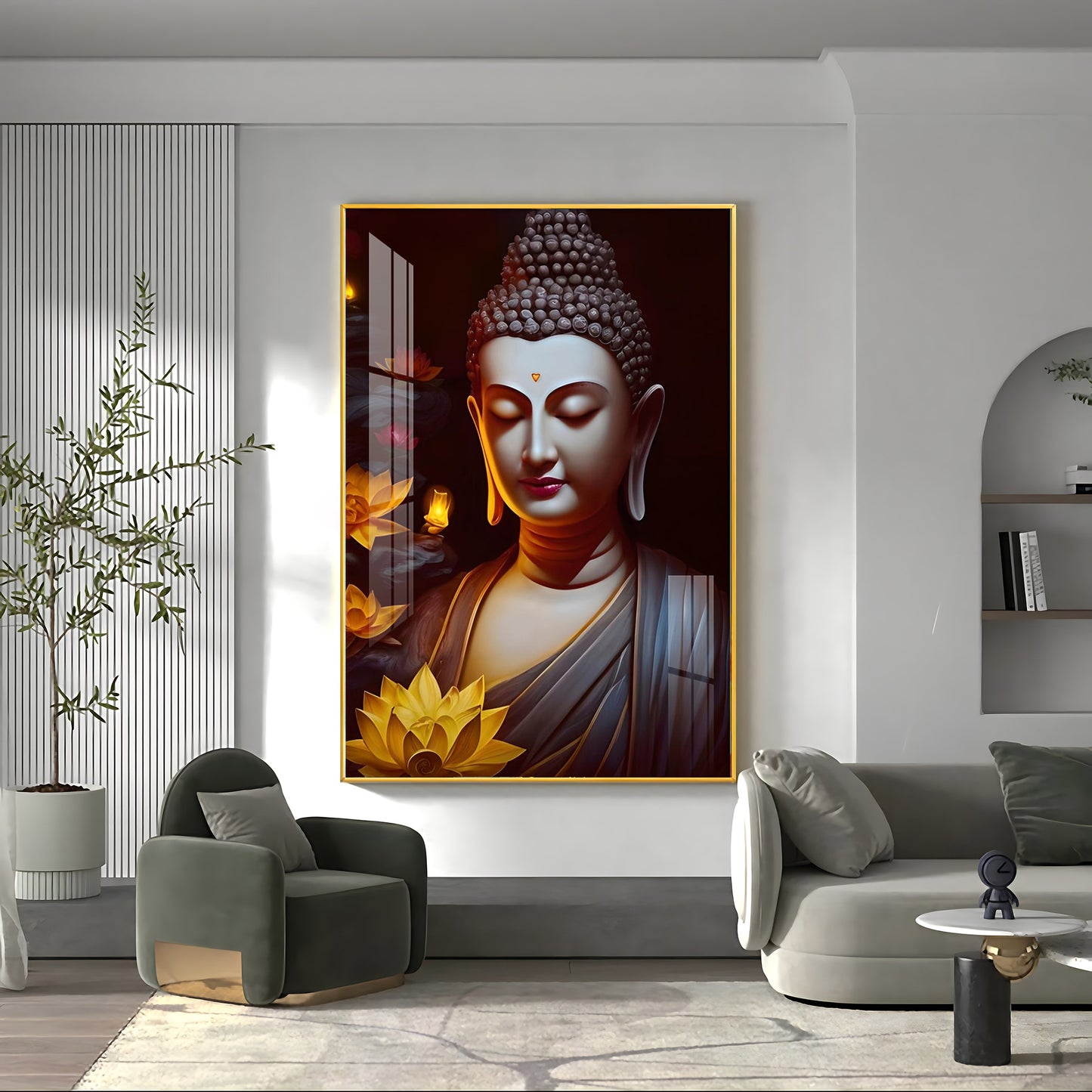 Perpetual Buddha Premium Acrylic Vertical Wall Art