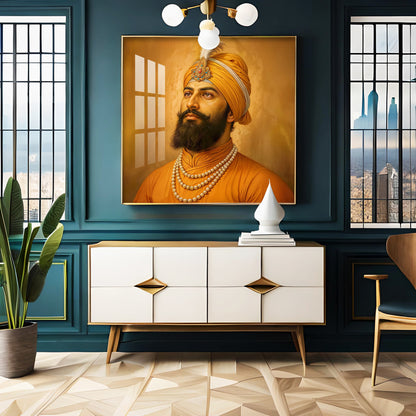 Dhan Dhan Guru Govind Ji Premium Acrylic Square Wall Art