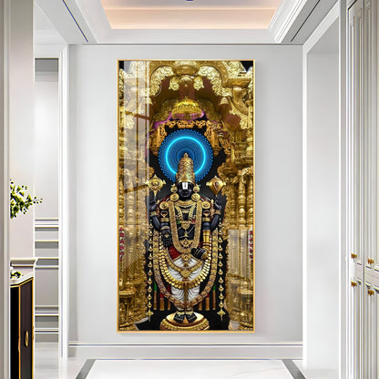 Shree Venkateswara Swamy Premium Acrylic Vertical Wall Art