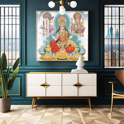 Supreme Serenity Deities Premium Acrylic Square Wall Art