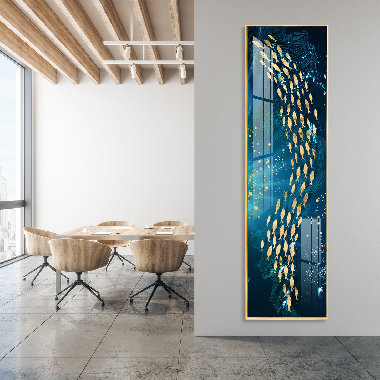 Deep Into The Ocean Premium Acrylic Vertical Wall Art