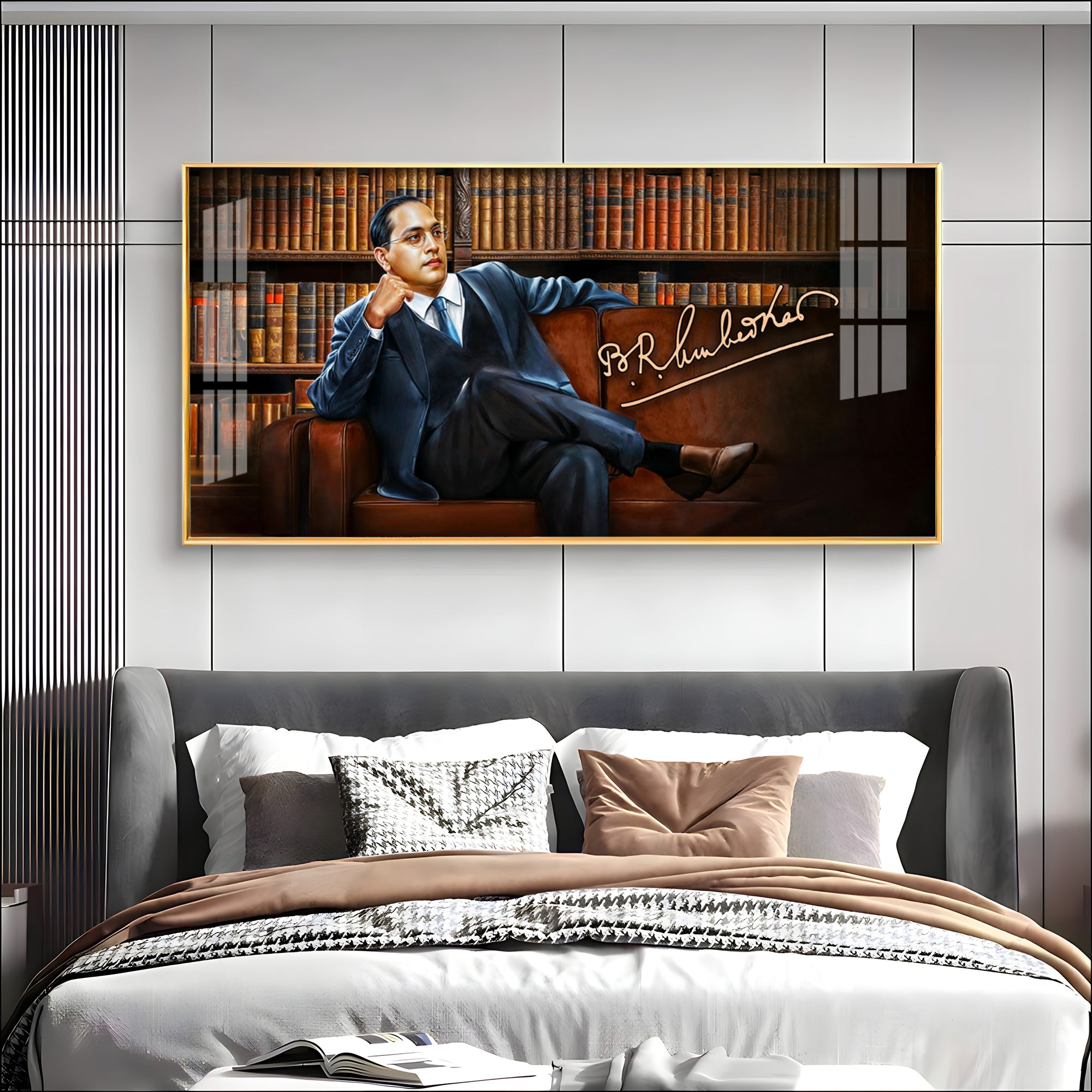 Bhimrao Ramji Ambedkar Premium Acrylic Horizontal Wall Art