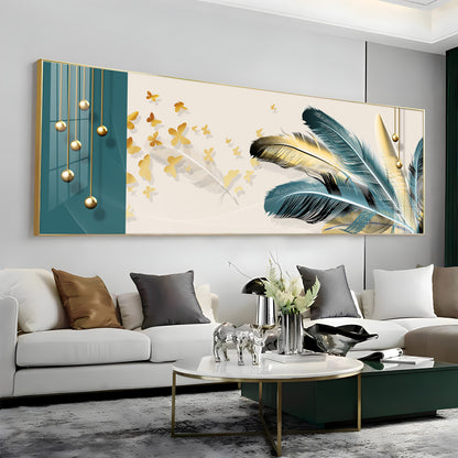 Feather Bouquet Premium Acrylic Horizontal Wall Art