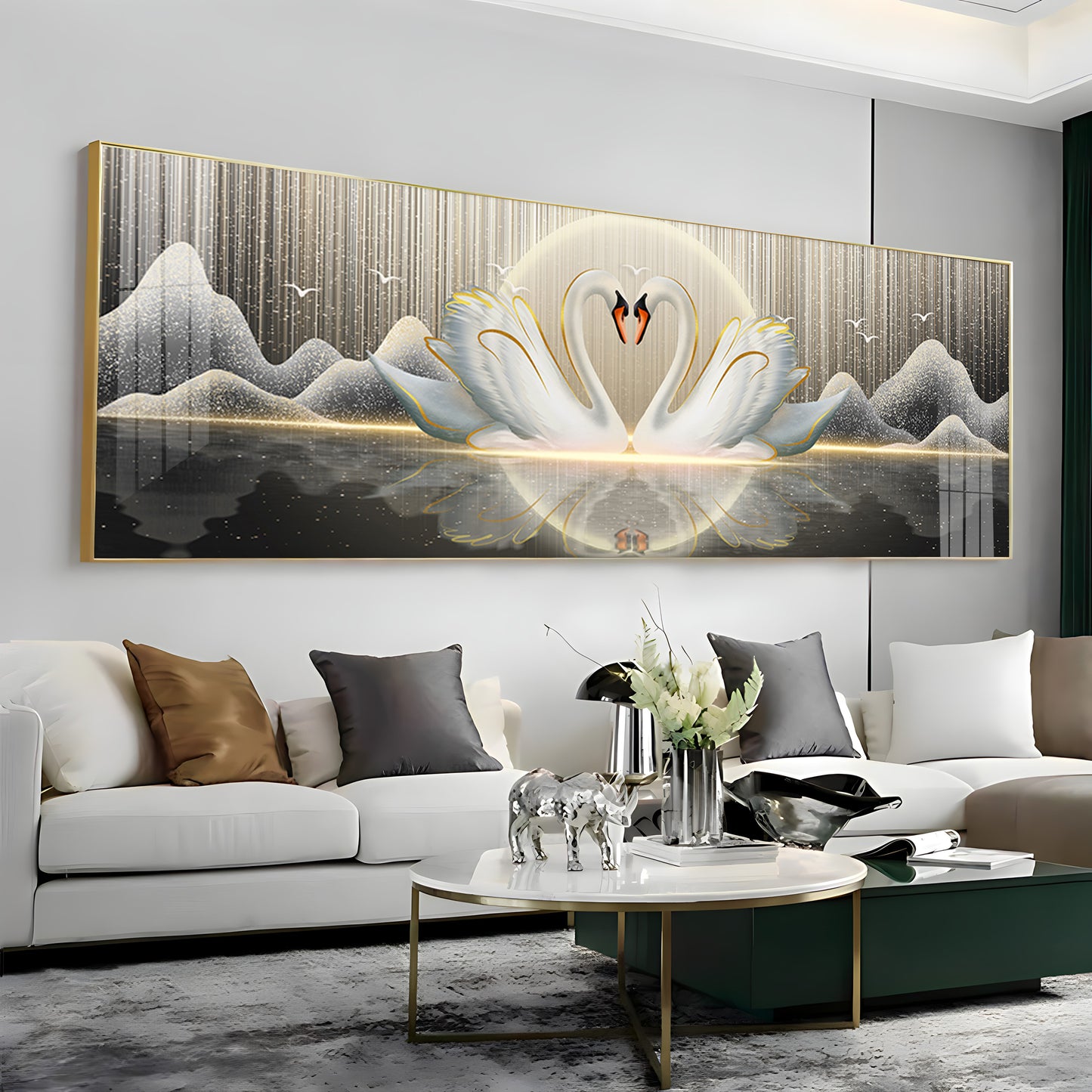 Swanscape Serenity Premium Acrylic Horizontal Wall Art