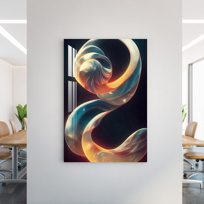 Abstract Brush Strokes Acrylic Wall Art