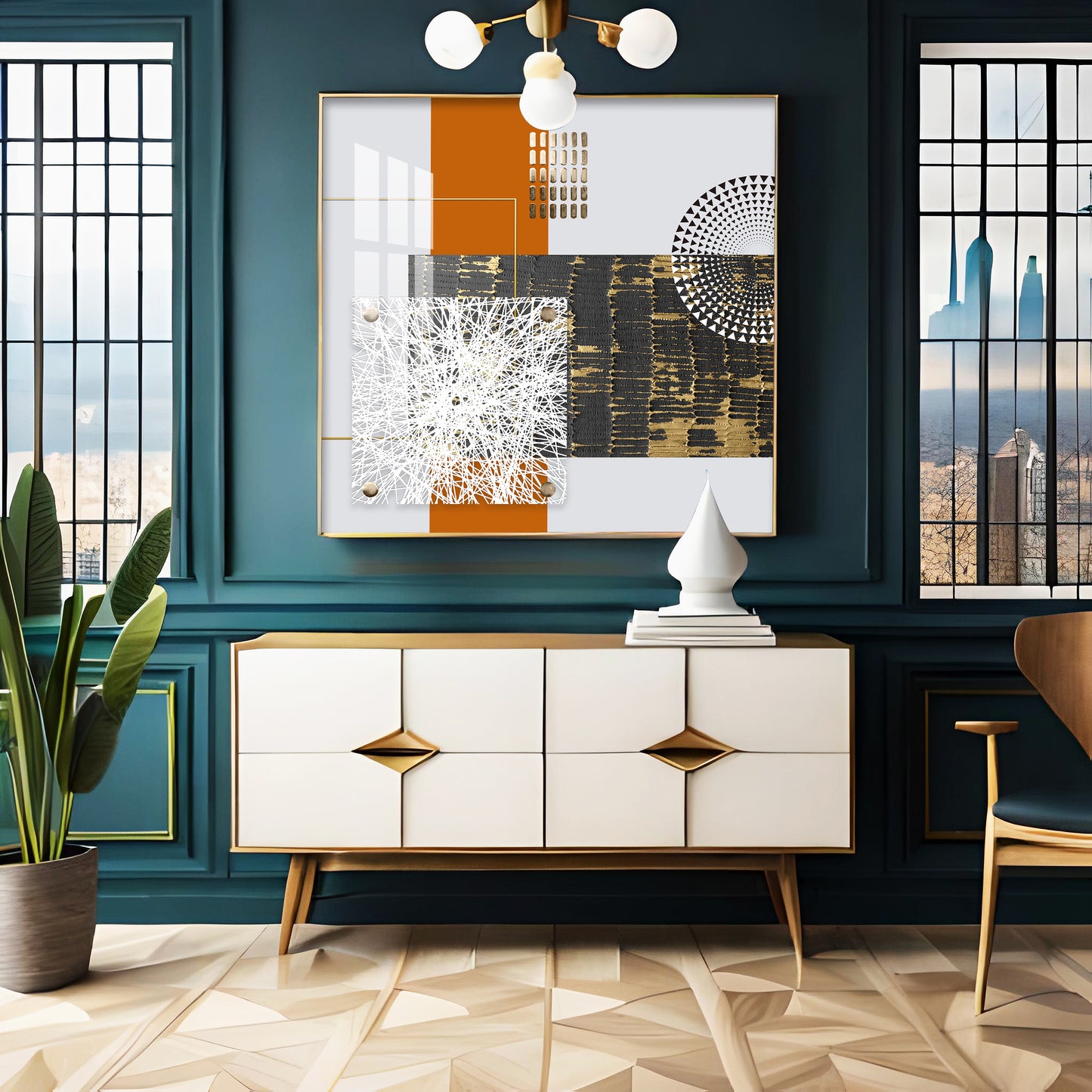 Modern Aesthetics Premium Acrylic Square Wall Art