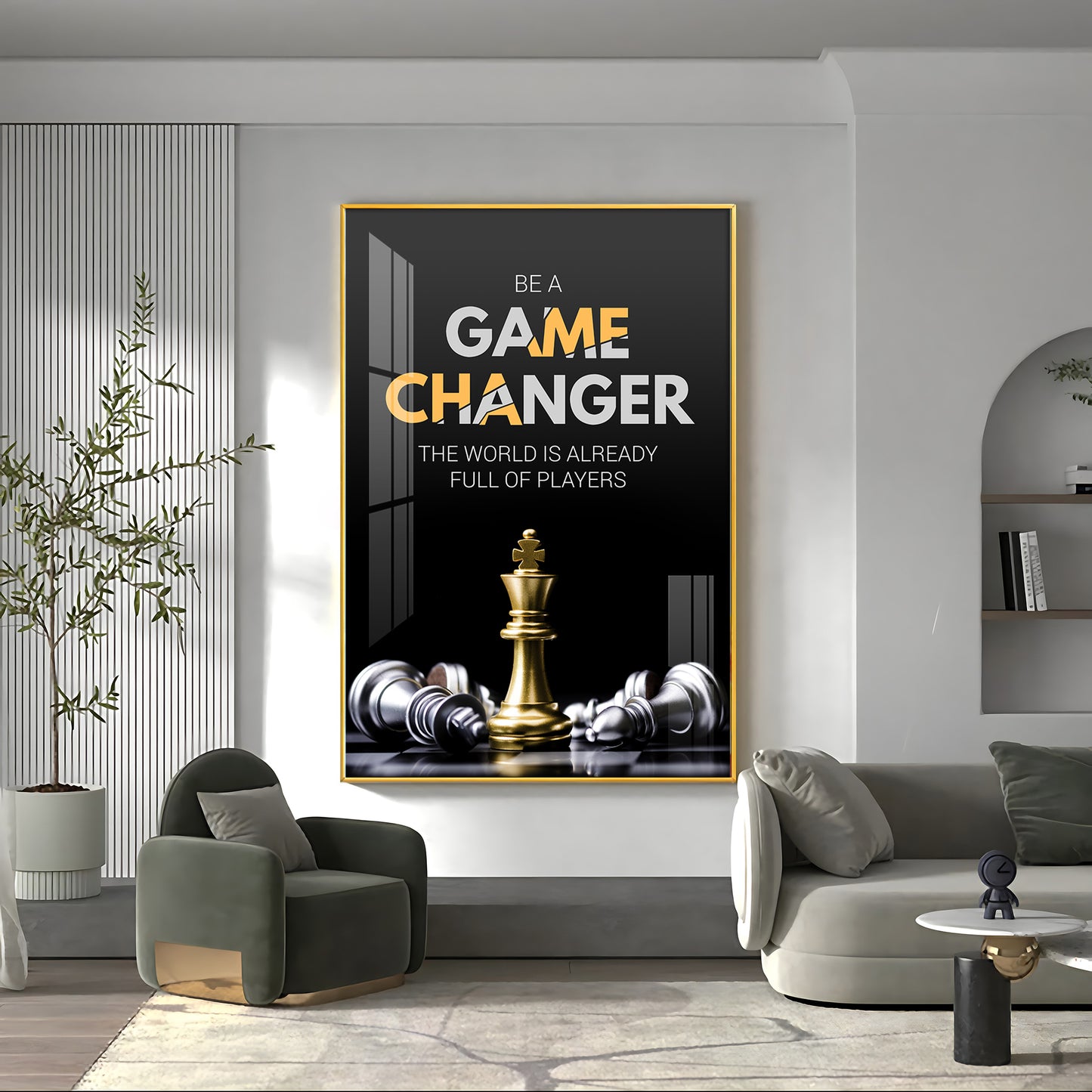 Be A Game Changer Premium Acrylic Vertical Wall Art