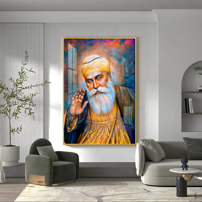 Divine Guru Ji Premium Vertical Acrylic Wall Art