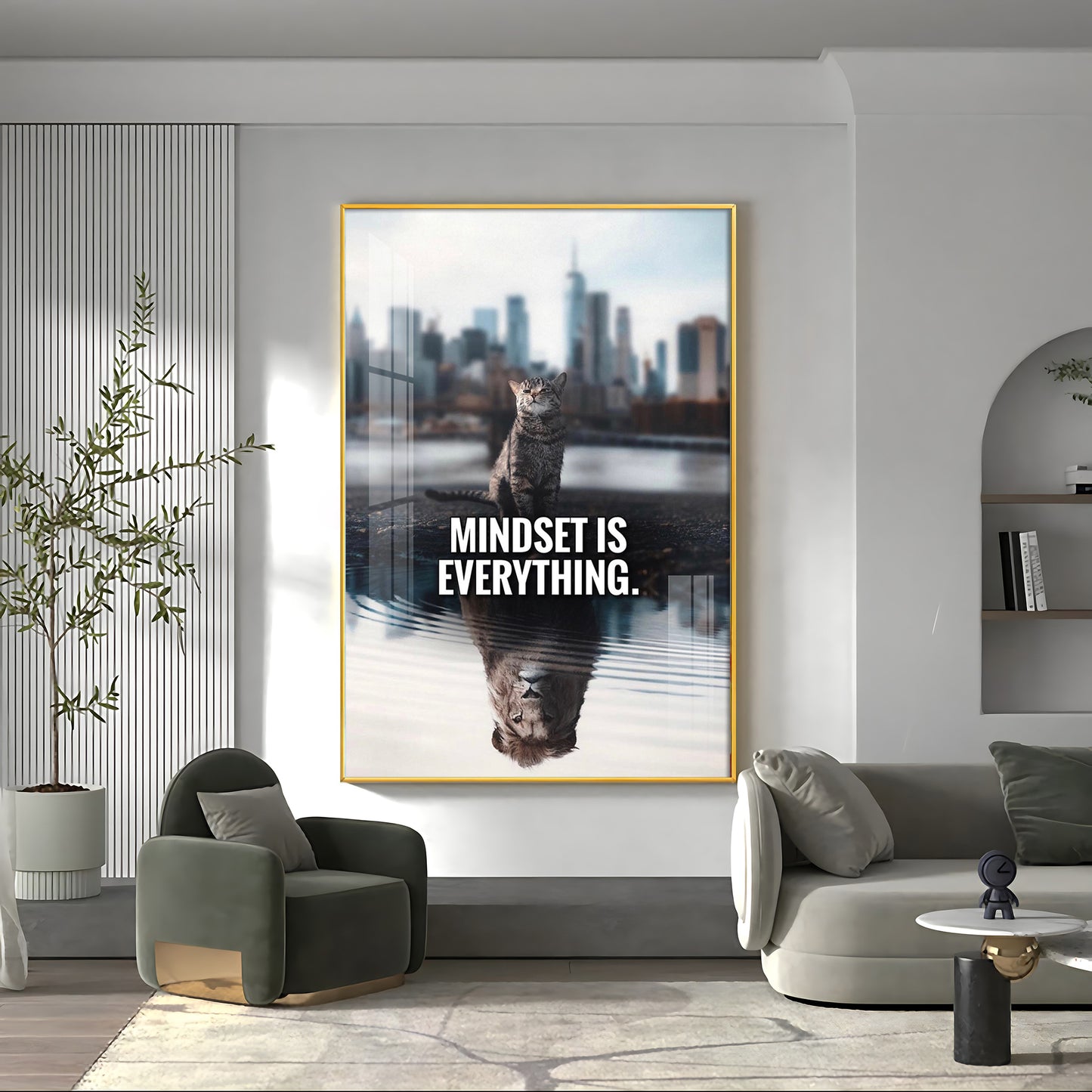 Mindset Is Everything Premium Acrylic Vertical Wall Art