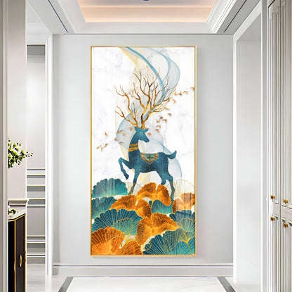 Decorated Deer Premium Acrylic Vertical Wall Art