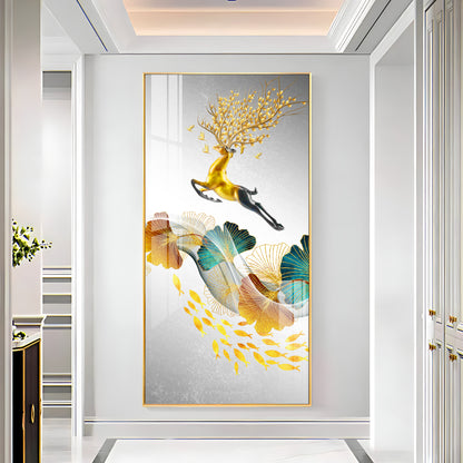 Luxury Deer Premium Acrylic Vertical Wall Art