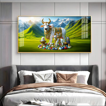 Kamadhenu Premium Acrylic Horizontal Wall Art