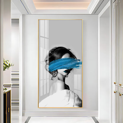 Blindfolded Fashion Premium Acrylic Vertical Wall Art