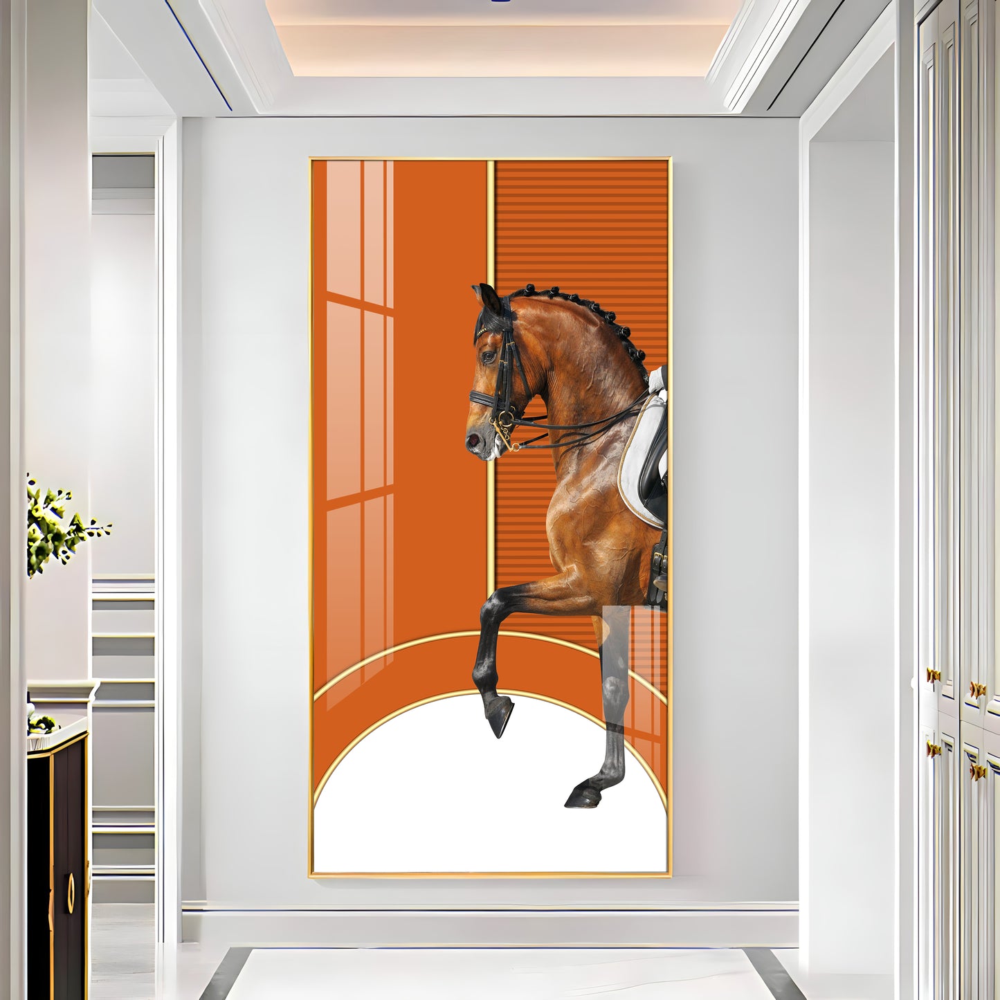 European Horse Premium Acrylic Vertical Wall Art