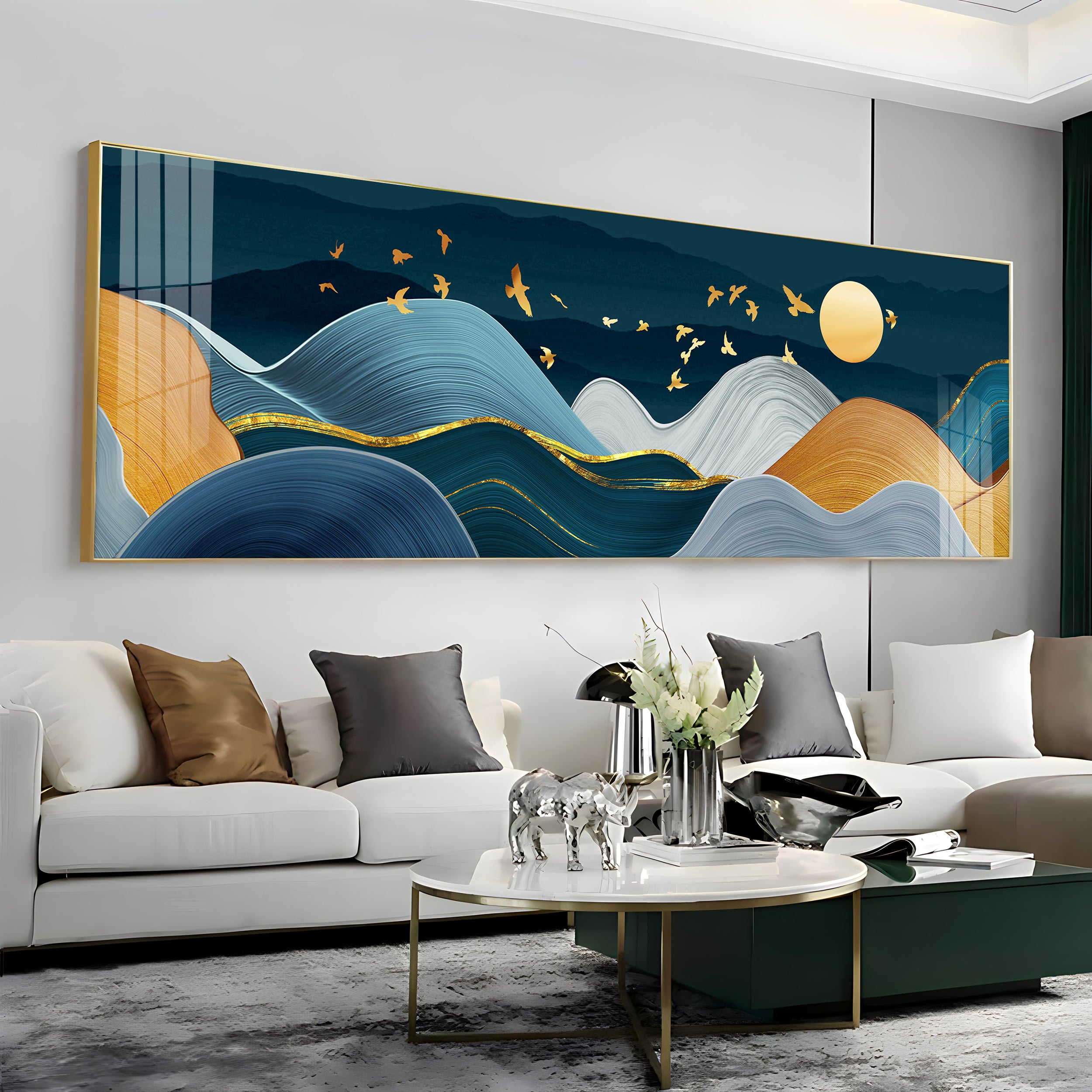 Scandinavian Mountains Premium Acrylic Horizontal Wall Art