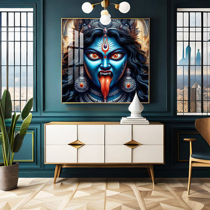 Goddess Kali Premium Acrylic Square Wall Art