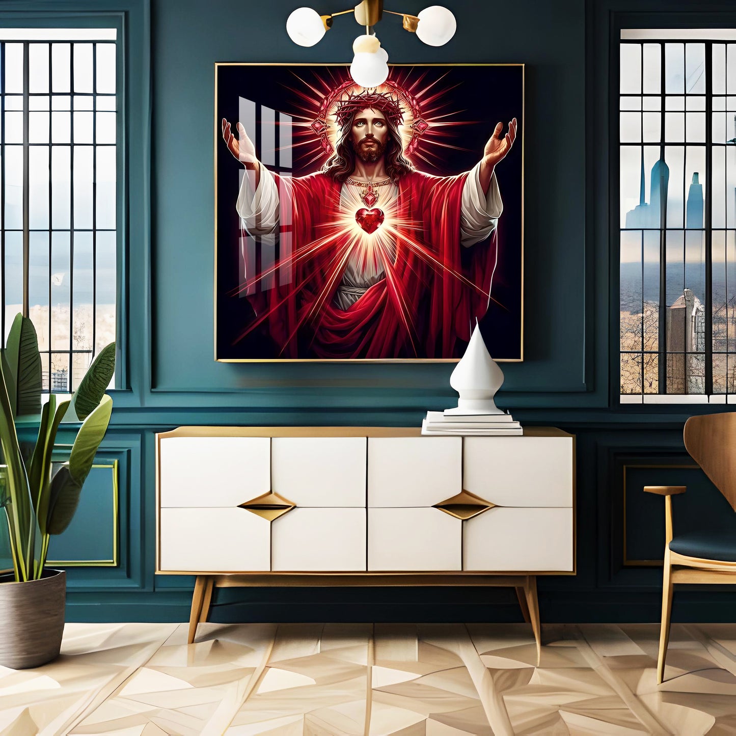 Heart of God Premium Acrylic Square Wall Art