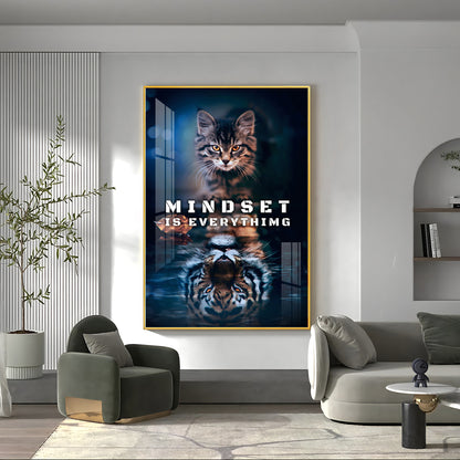 Mindset Is Everything Premium Acrylic Vertical Wall Art