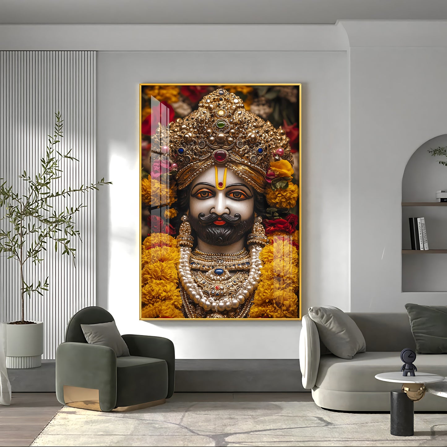 Shree Khatu Shyam Premium Vertical Acrylic Wall Art