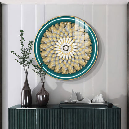 Majestic Whirl Premium Acrylic Round Wall Art