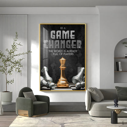 Game Changer Premium Acrylic Vertical Wall Art