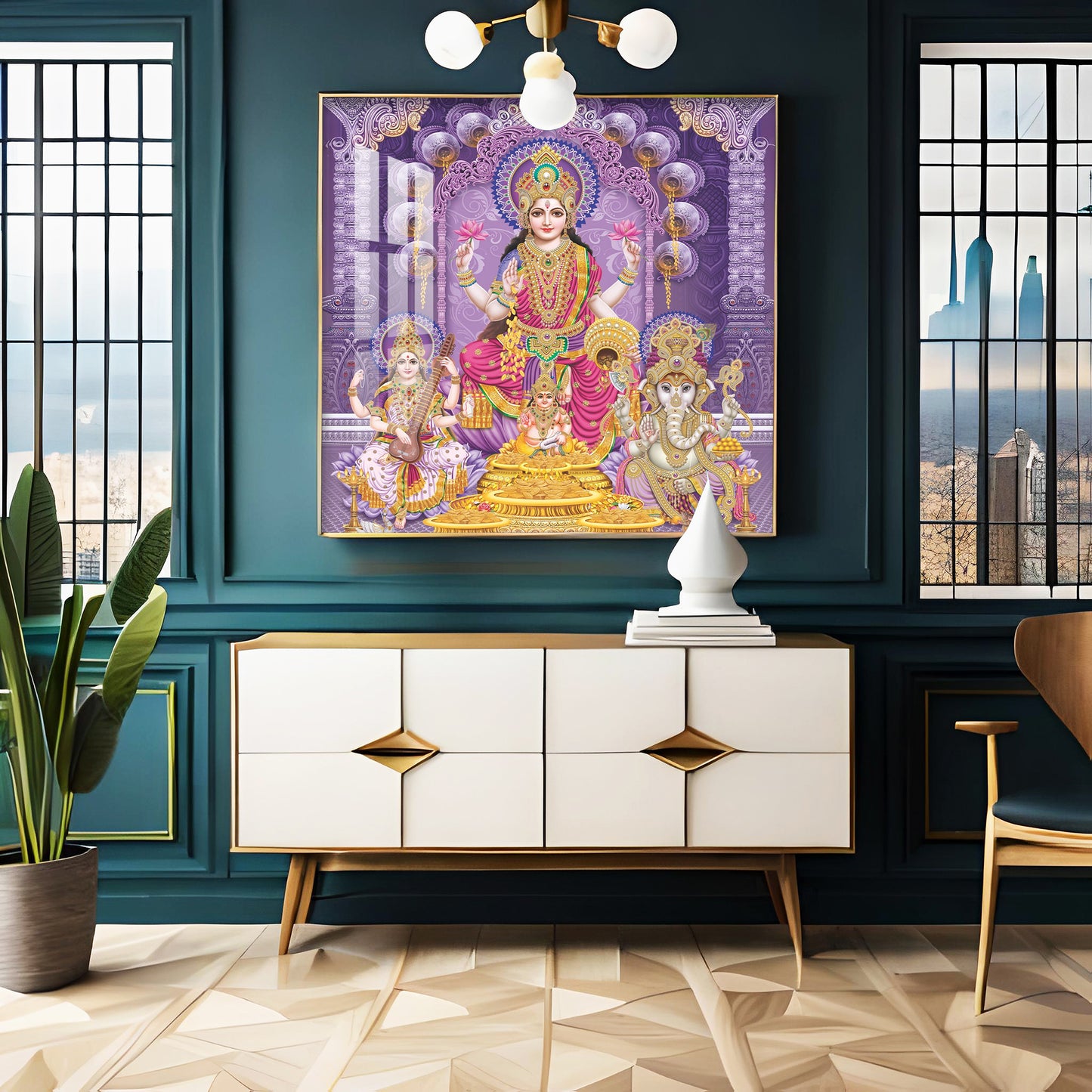 Ethereal Goddess Premium Acrylic Square Wall Art
