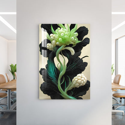 Oceanic Flowers Acrylic Wall Art