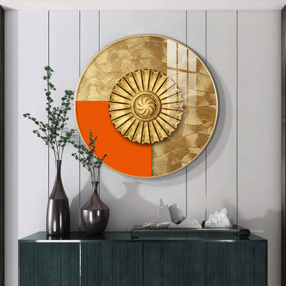 Luminous Dawn Premium Acrylic Round Wall Art