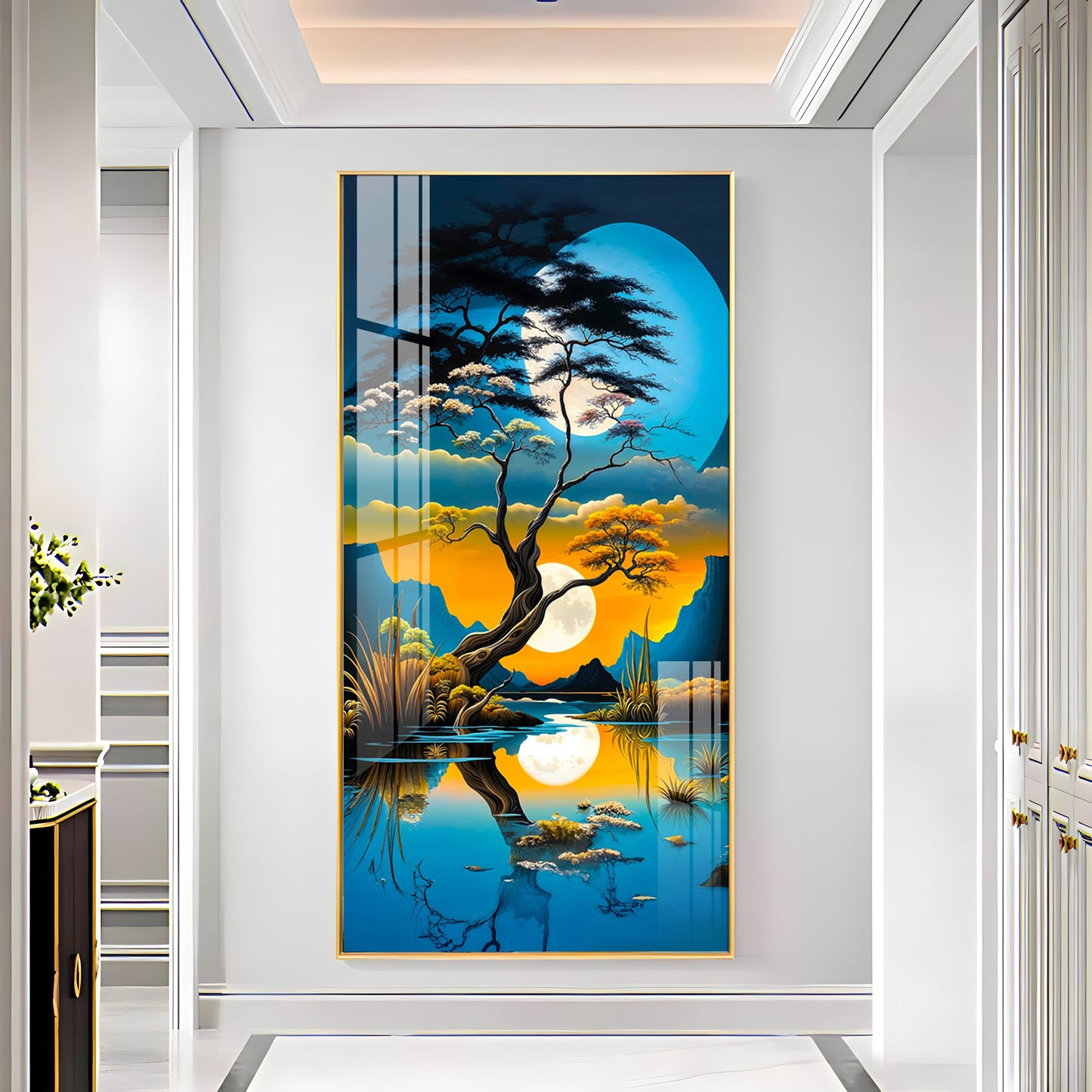 Sunset Serenity Premium Acrylic Vertical Wall Art