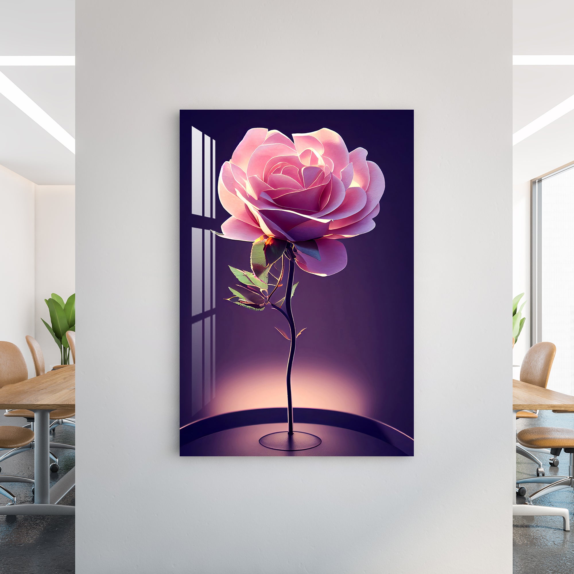 The Pink Beauty Acrylic Wall Art